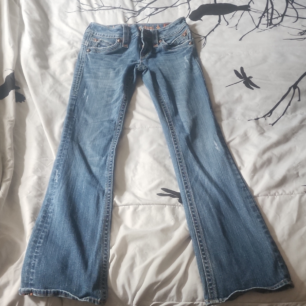 Rock Revival Blue Boot Cut Jeans Classic Style